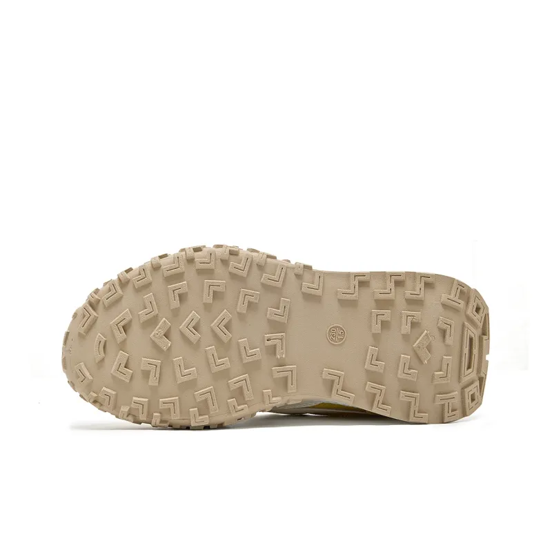 La Chapelle Anti Slip Wear Resistant Low Top Casual Shoes Women's Yellow-6