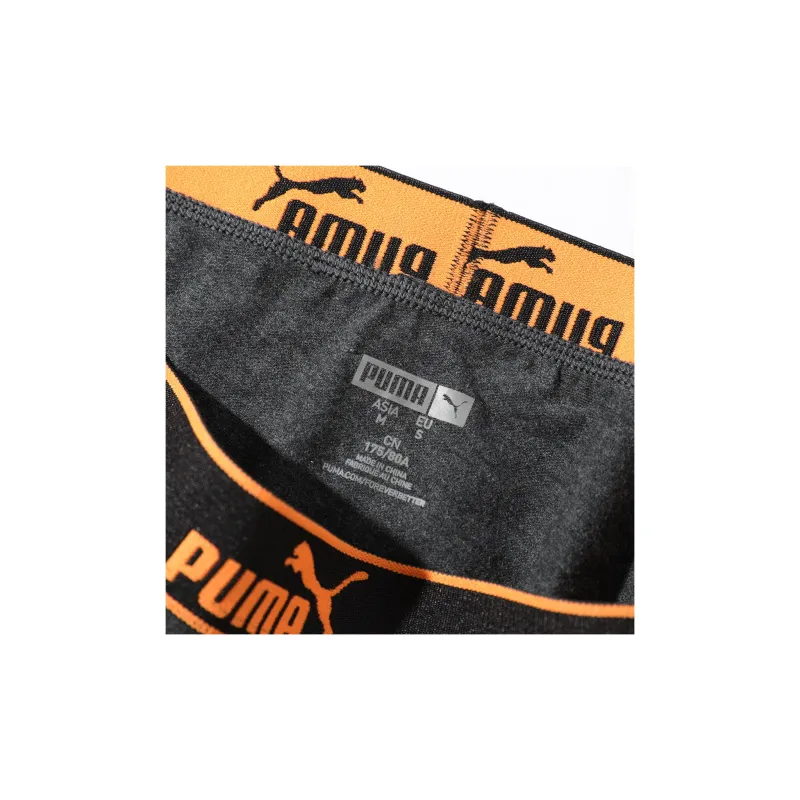 PUMA Underpants Men's 2 Pack Brown/Heather Gray-1