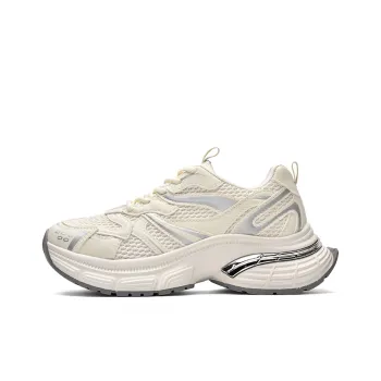 VICTORIA&VERA Slip Resistant, Abrasion Resistant, Breathable, Lightweight Low Top Chunky Sneakers Women's