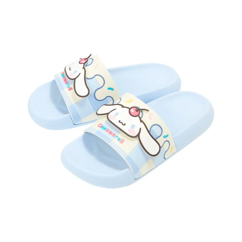 GUKOO x Sanrio Yugui Dog Slippers Misty Blue-0
