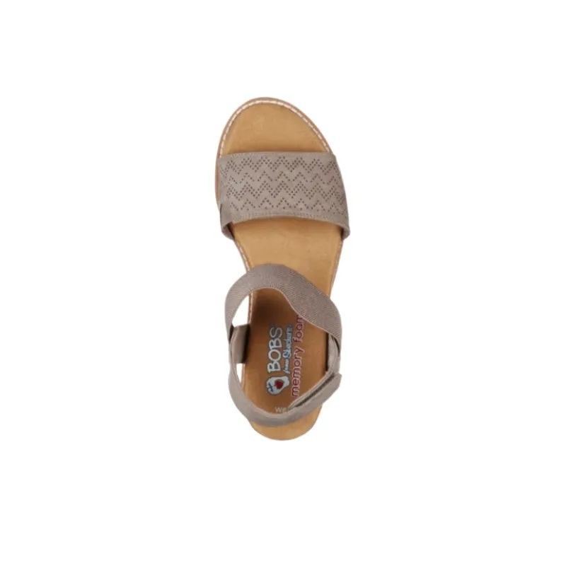 Skechers BOBS Desert Kiss One Strap Sandals Women's Brown-4