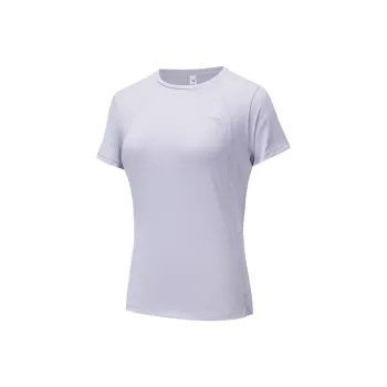 Anta Running Collection T Shirt Women's Light Purple Gray