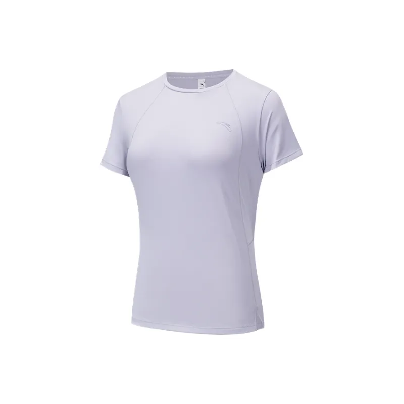 Anta Running Collection T Shirt Women's Light Purple Gray-0
