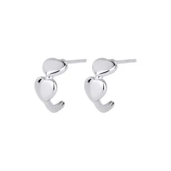 PHOENIXSILY 999 Fine Silver Stud Earrings Women's