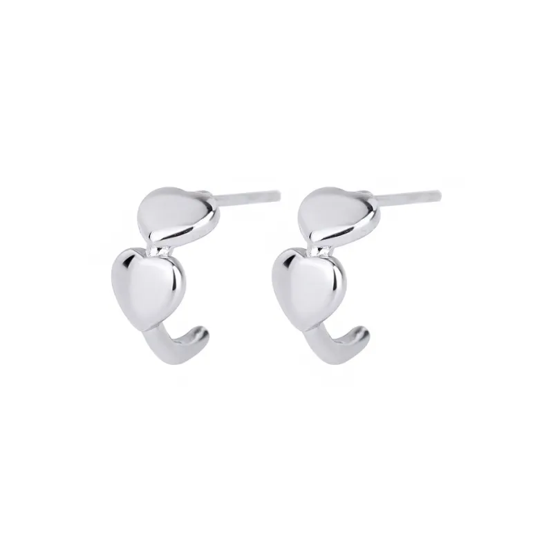 PHOENIXSILY 999 Fine Silver Stud Earrings Women's-0