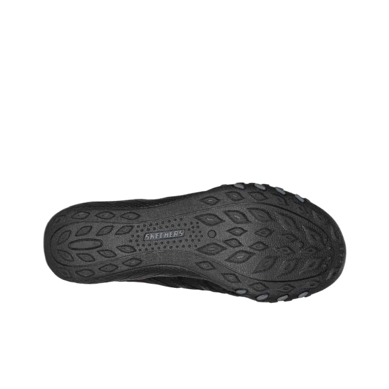 Skechers Breathe Easy Low Top Casual Shoes Women's Black-5