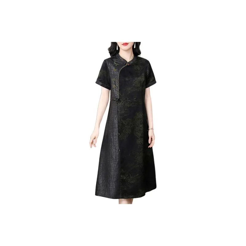 Yi Mengyuan Short Sleeved Dress Women's-0