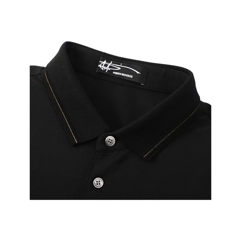 ANDREW MACKENZIE T Shirts Men Black-4