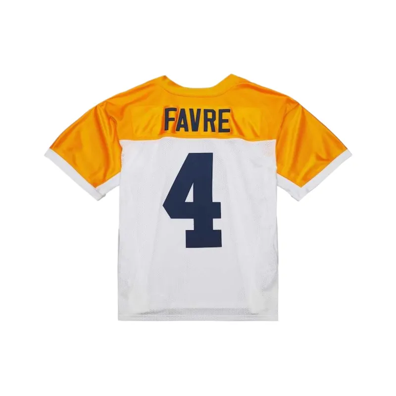 Mitchell & Ness Brett Favre Rugby Jersey Player Edition Men's White-1