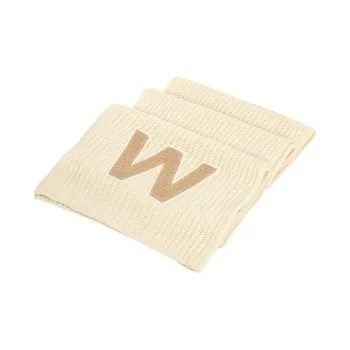 WEEKEND MaxMara Wool Knit Scarves Unisex White