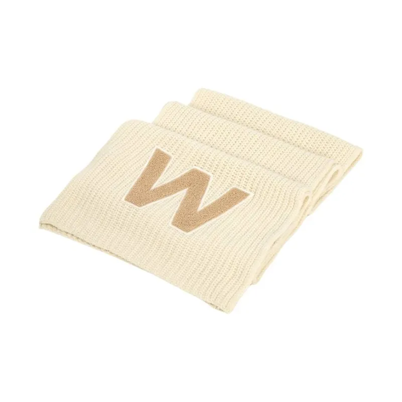 WEEKEND MaxMara Wool Knit Scarves Unisex White-0