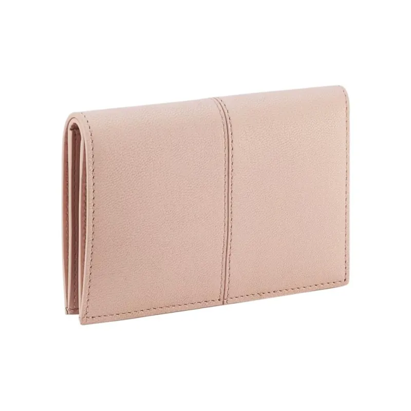 BVLGARI DIVAS' DREAM Goatskin Card Holder Women's Pink-1