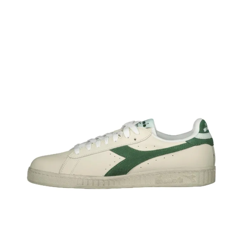 Diadora GAME L Anti Slip Wear Resistant Low Top Skateboard Shoes Men's White-0