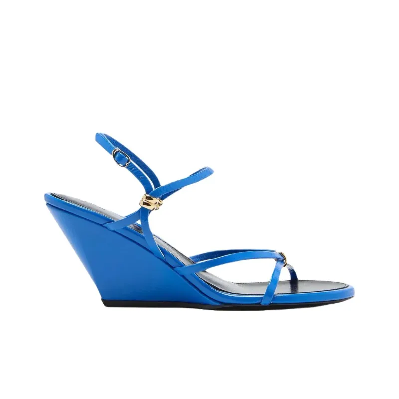 PROENZA SCHOULER Coil Wedge One Strap Sandals 7cm Women's Blue-1