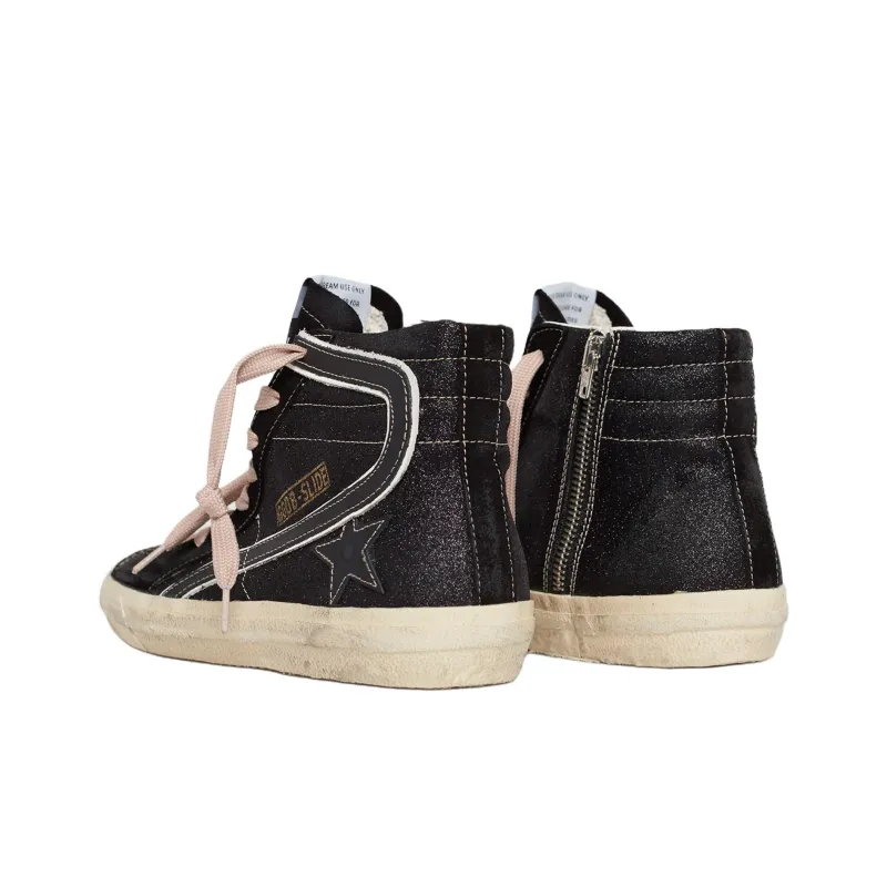 Golden Goose High Top Skateboard Shoes Women's Black-2
