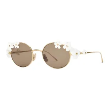 LOEWE Metal Round Sunglasses Women's Gold