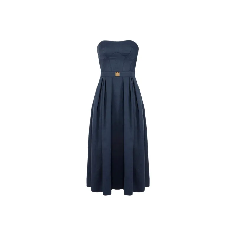 Elisabetta Franchi Sleeveless Dress Women's Blue-0