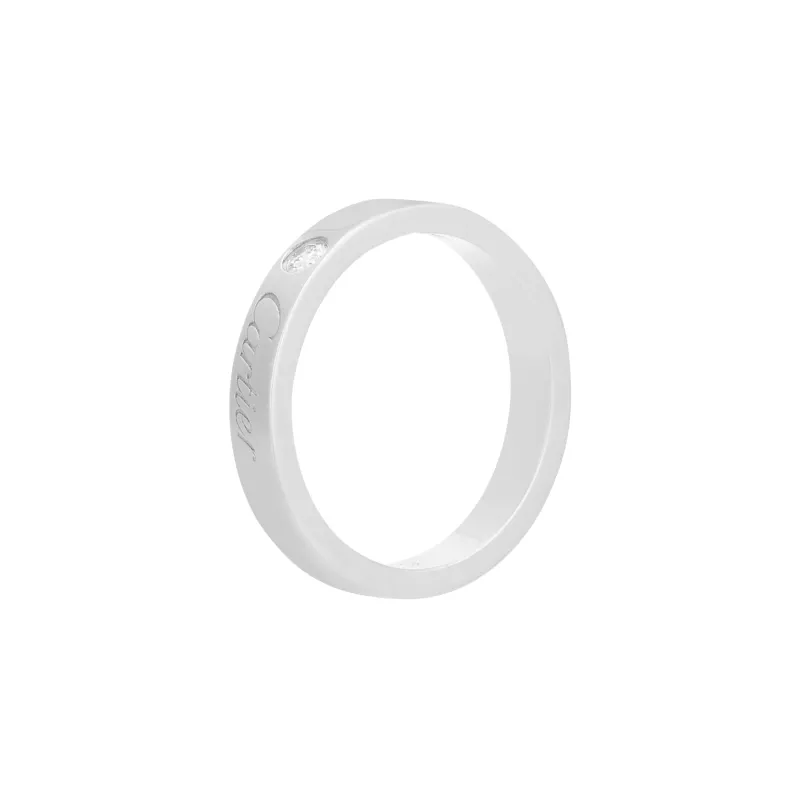 CARTIER C De Cartier Rings Platinum Rings Unisex-0