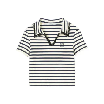 Sandro Striped Polo Shirt