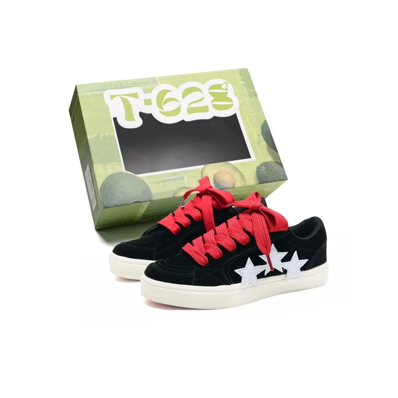 T628 Stars Puffy Shoes Slip Resistant, Abrasion Resistant, Lightweight Low Top Skateboard Shoes Unisex-68