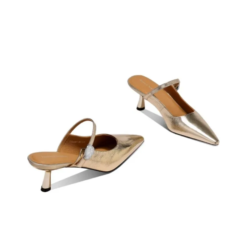 JESSICA SOPHIA Rubber Sole Abrasion Resistant Slip Resistant Closed Toe Slippers Women's-5
