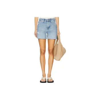 GOOD AMERICAN Denim Shorts Women's Blue