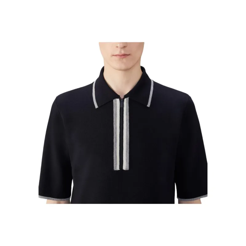 THOM BROWNE Rwb Wool Polo Shirt-3