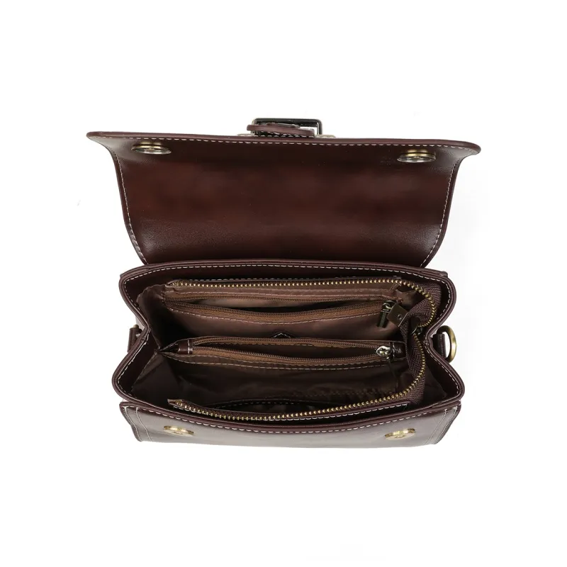 PT'SON Cow Leather Shoulder Bag, Crossbody Bag, Handbag Regular Women's Multicolor-5