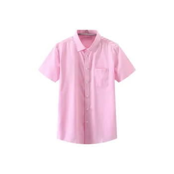 ARTSDON Shirts Men Pink Pattern