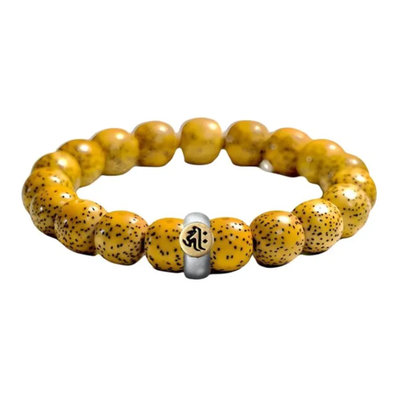 Jinghua Record Star Moon Bodhi Seeds Guardian Deity Beaded Bracelet Unisex-4
