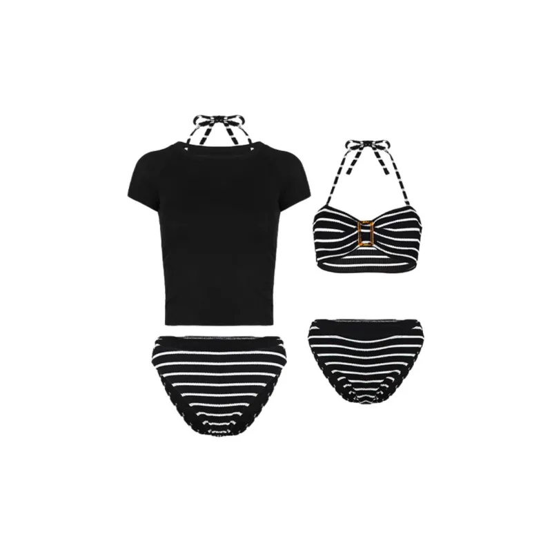 LUYOUYE Bikinis Women's Black-0