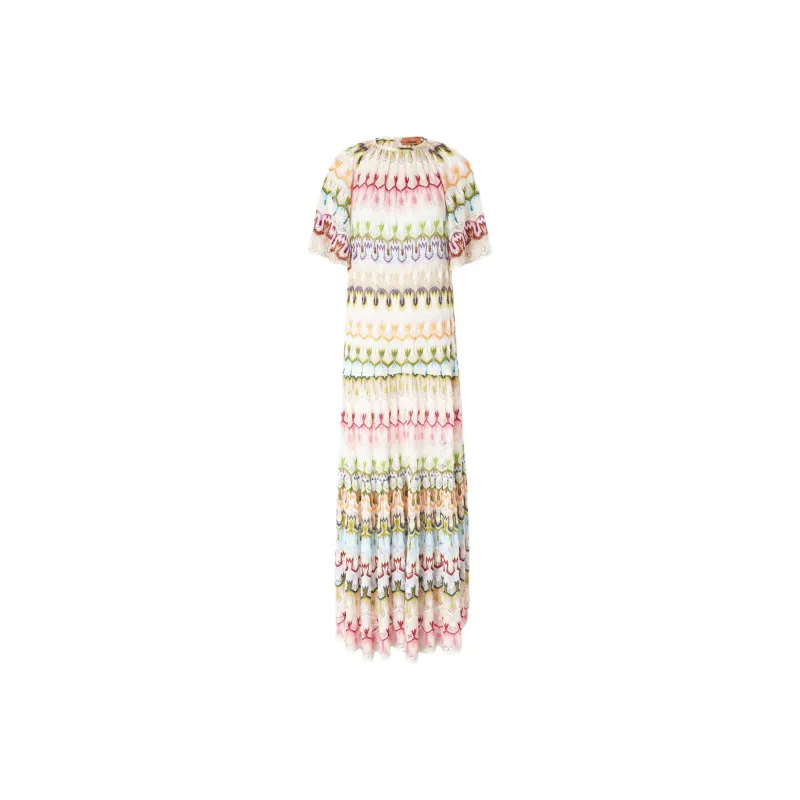 MISSONI Short Sleeved Dress Women's Multicolor-0
