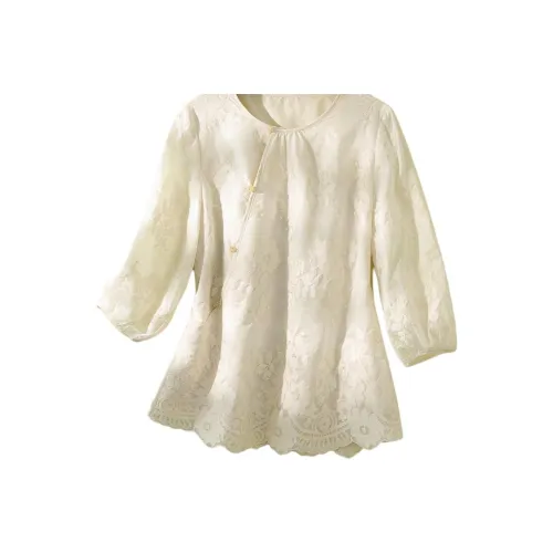 IHIMI Shirts Women's Ecru