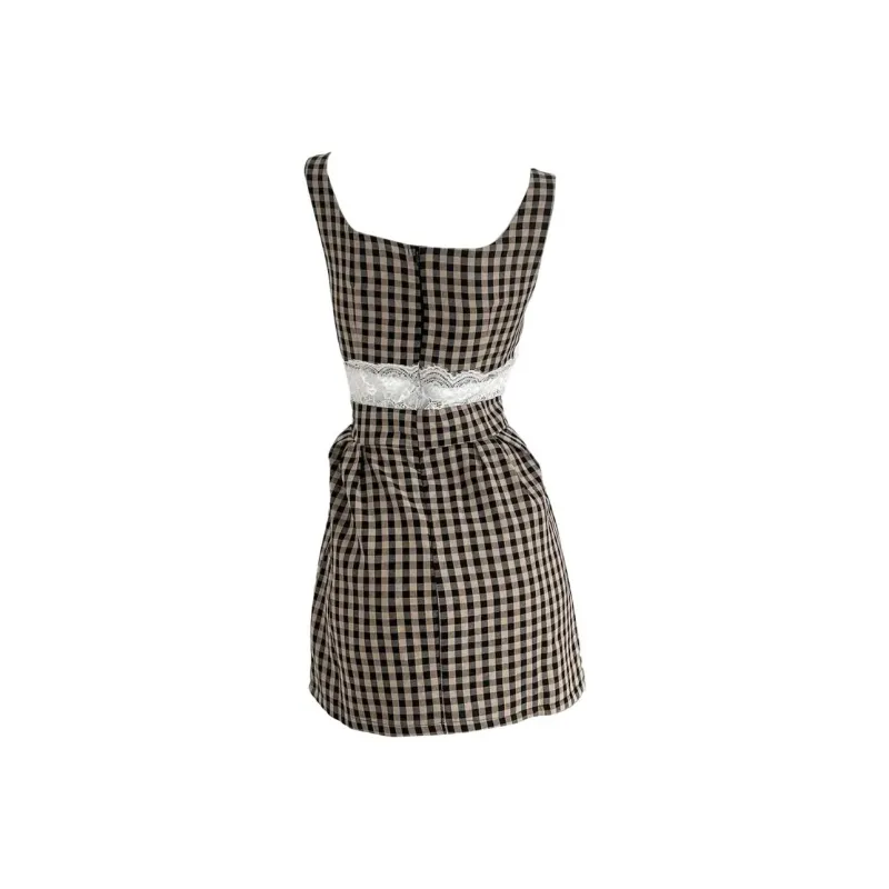 SKYA Sleeveless Dresses Women's Coffee-1