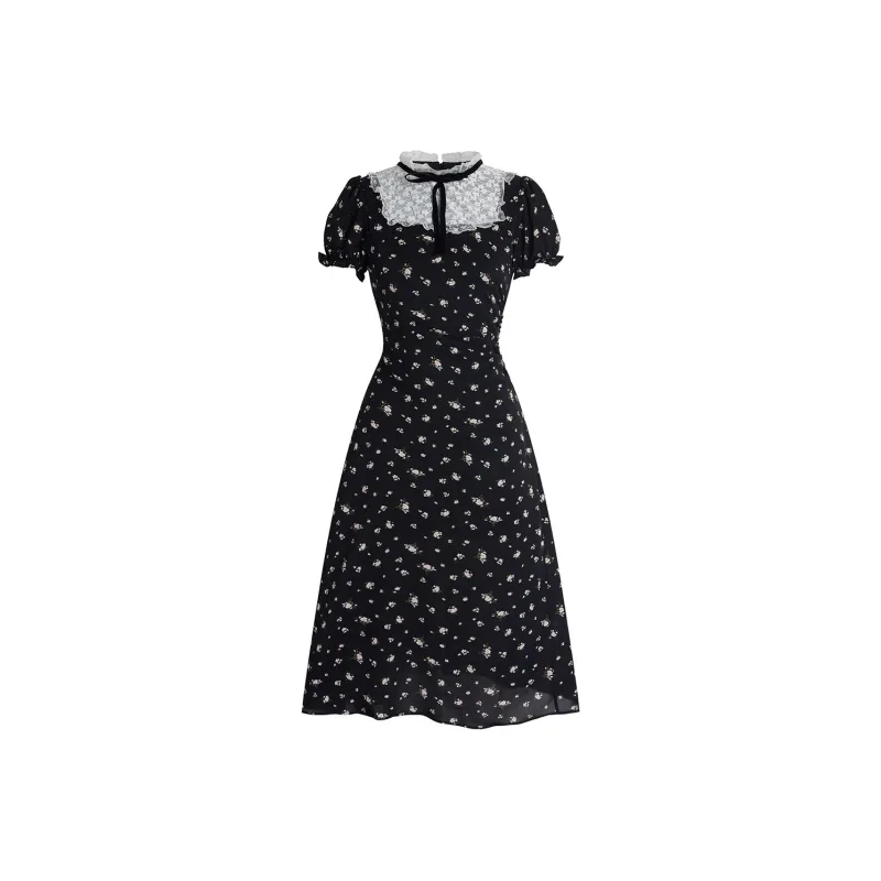 Mu Xiao Xin Short Sleeved Dress Women's-4