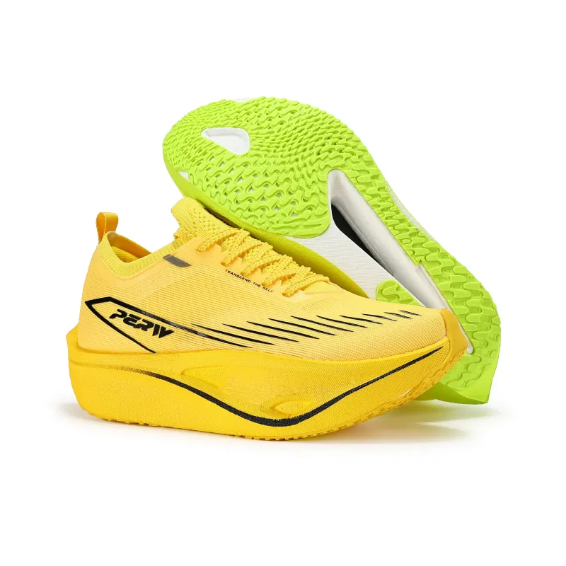 PERW Running Shoes Unisex Low Top Wheat Wave Weaving Spring-4