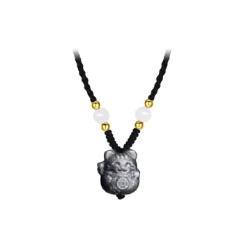WINGSTOP Obsidian Necklaces Unisex