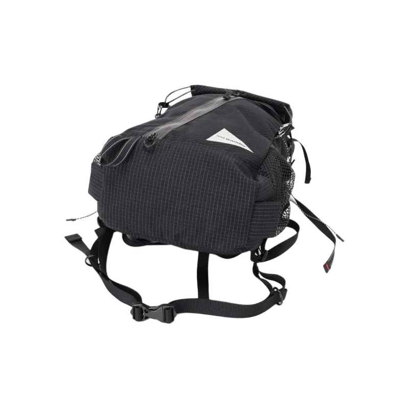 And Wander Polyester Backpack Unisex Black-5