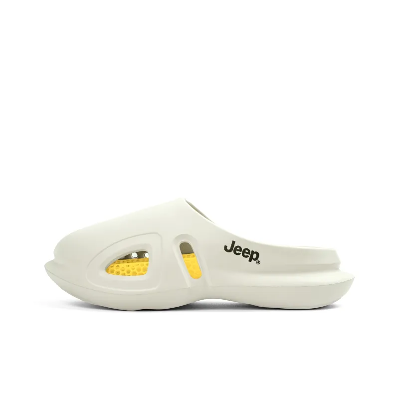 Jeep EVA Abrasion Resistant Slip Resistant Antibacterial Closed Toe Slippers Unisex-4