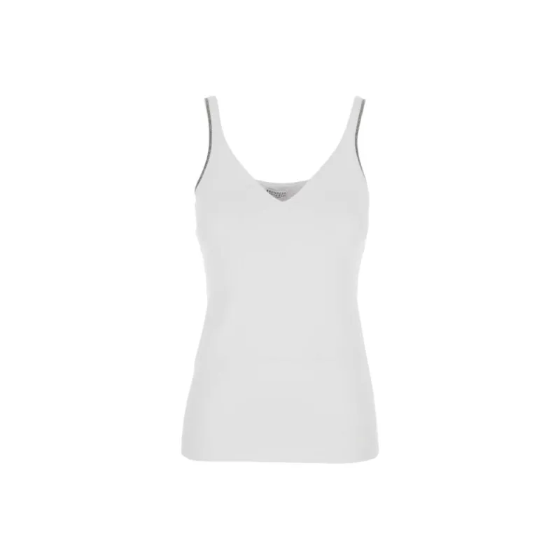 Brunello Cucinelli Tank Top Women's White-0