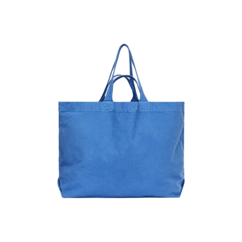 ARKET Cotton Tote Bag, Shopping Bag, Handbag Tubas Unisex Blue-0