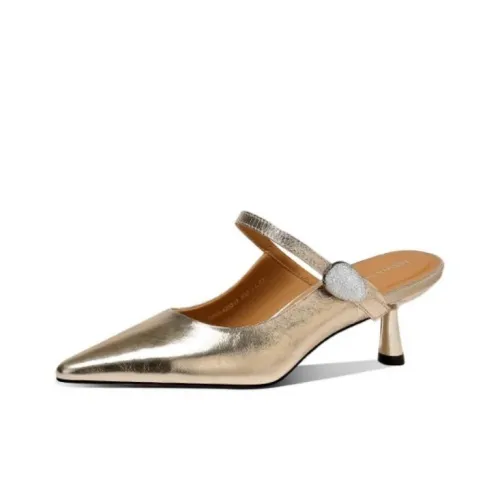 JESSICA SOPHIA Rubber Sole Abrasion Resistant Slip Resistant Closed Toe Slippers Women's