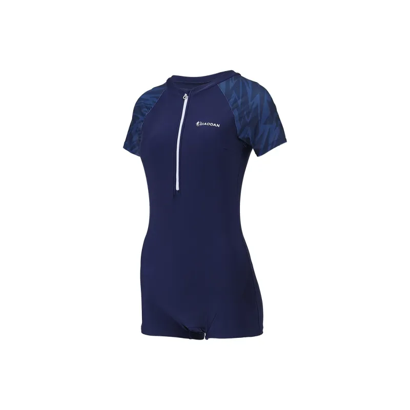 QIAODAN One piece Swimsuit Women's Dark Blue-0