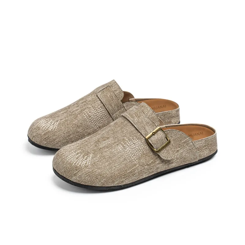 HUANAI Quiet Closed Toe Slippers Men's-11