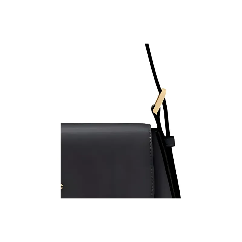 Kate Spade Cow Leather Shoulder Bag Trumpets Women's Black-4