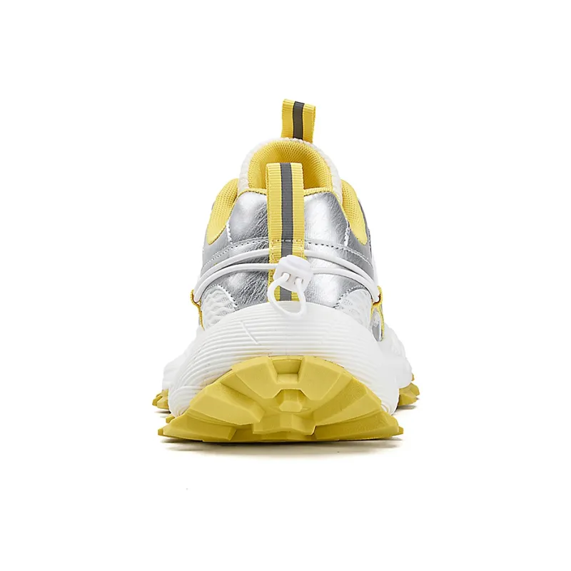 La Chapelle Slip Resistant, Abrasion Resistant, Breathable, Lightweight Low Top Chunky Sneakers Women's Yellow-3