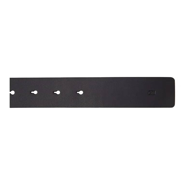 CALVIN KLEIN Cow Leather Belts Men's Space Black Width 3.4cm-3