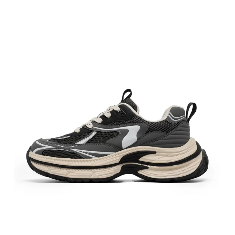 OUBT Shock Absorbers Slip Resistant Breathable Low Top Chunky Sneakers Men's-0