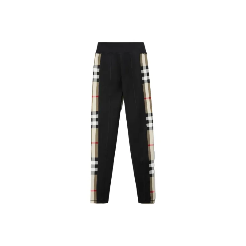 Burberry Check Print Leggings 'Black'-0