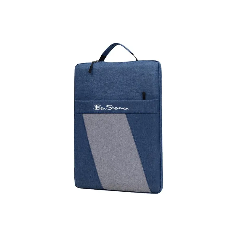 BEN SHERMAN Oxford Handbag Unisex Black/Gray/Blue-4